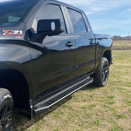 ESTRIBOS BLACKTREND WILD ACERO GALV NEGROS CHEVROLET SILVERADO