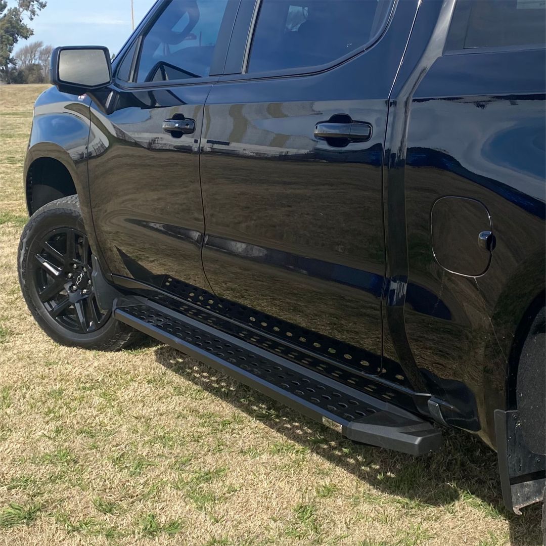 ESTRIBOS BLACKTREND WILD ACERO GALV NEGROS CHEVROLET SILVERADO